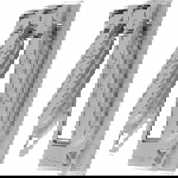 Weatherproof Box Covers; Electrical Box Shape: Rectangle; Number Of Outlets: 1; Resistance Features: Weather-Resistant; Housing Material: Zinc; Overall Length: 4.5400 in; Recommended Environment: Wet Location; Overall Width: 4.5600 in; Housing Color: Gray